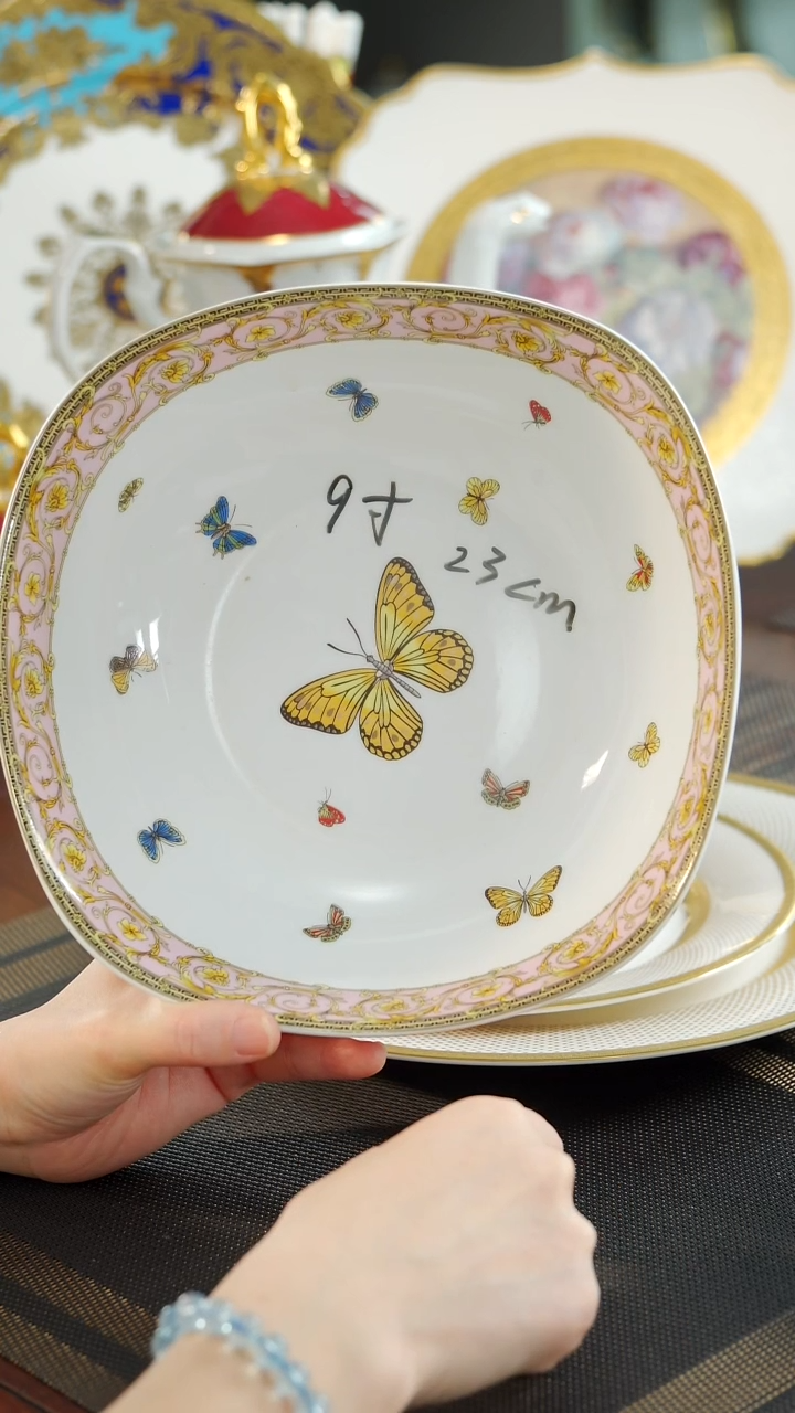 【闪购商品】瓷片9英寸汤碗 微瑕福利价