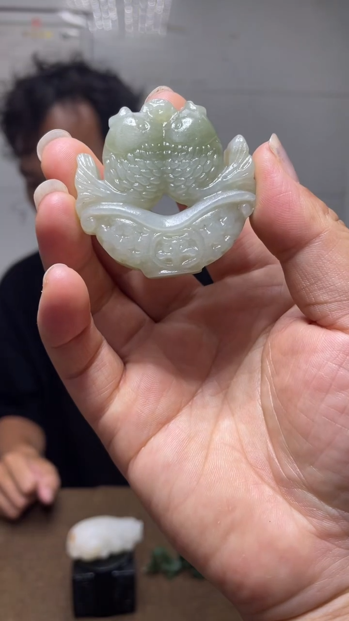 和田玉未镶嵌挂件1