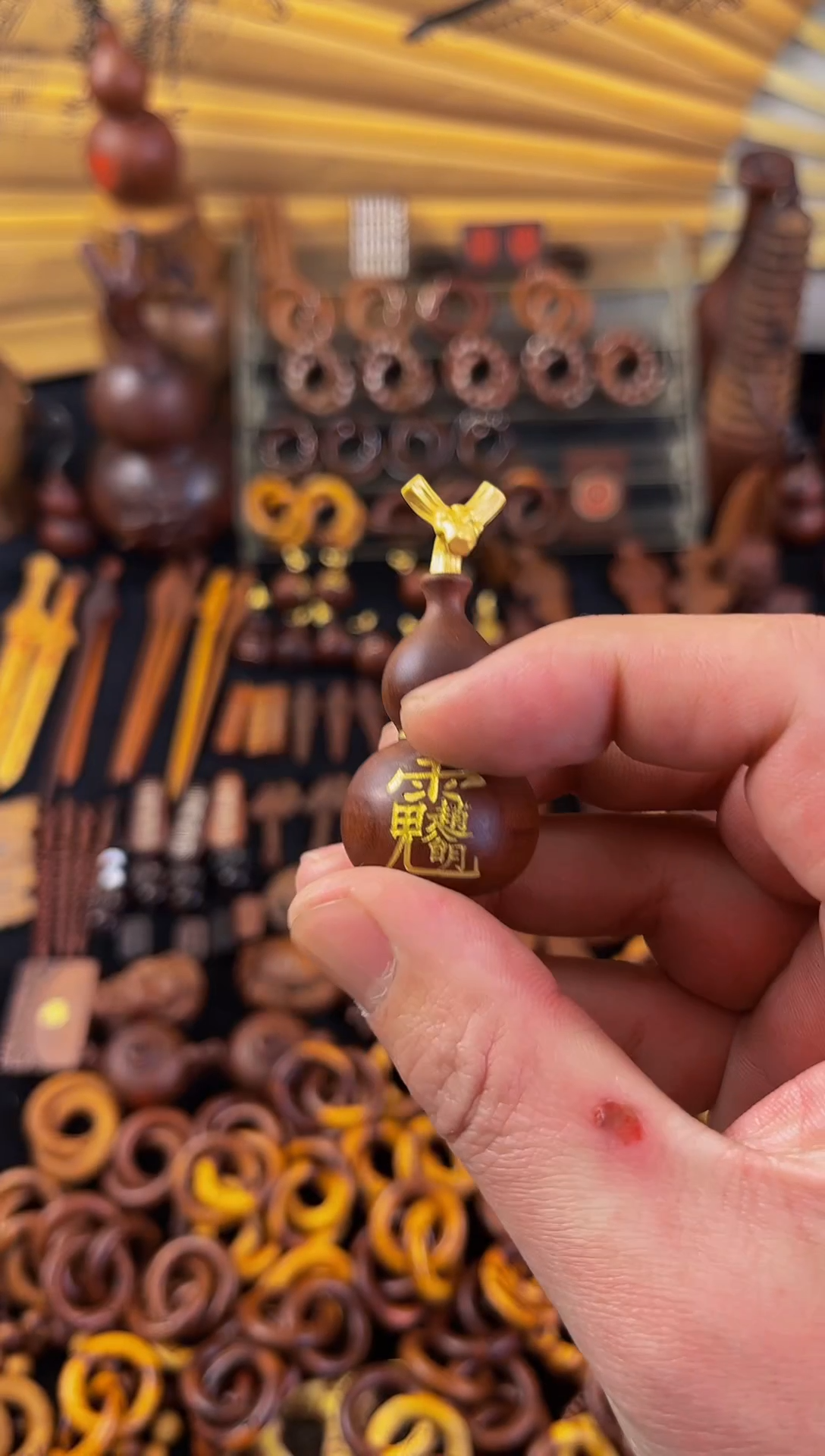 【闪购商品】木枣木赵公明龙头葫芦随机发货