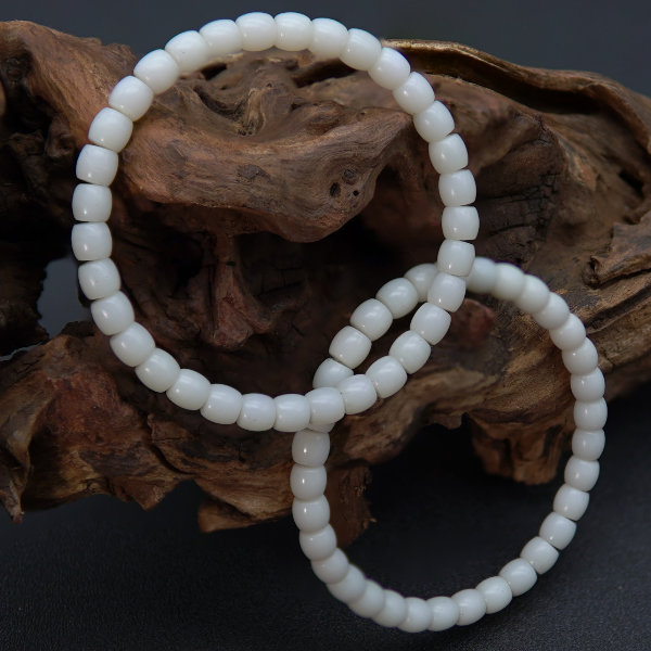 【苏禾珠宝】和田玉白玉卡6手串素圈（多样性发货）拍一发一