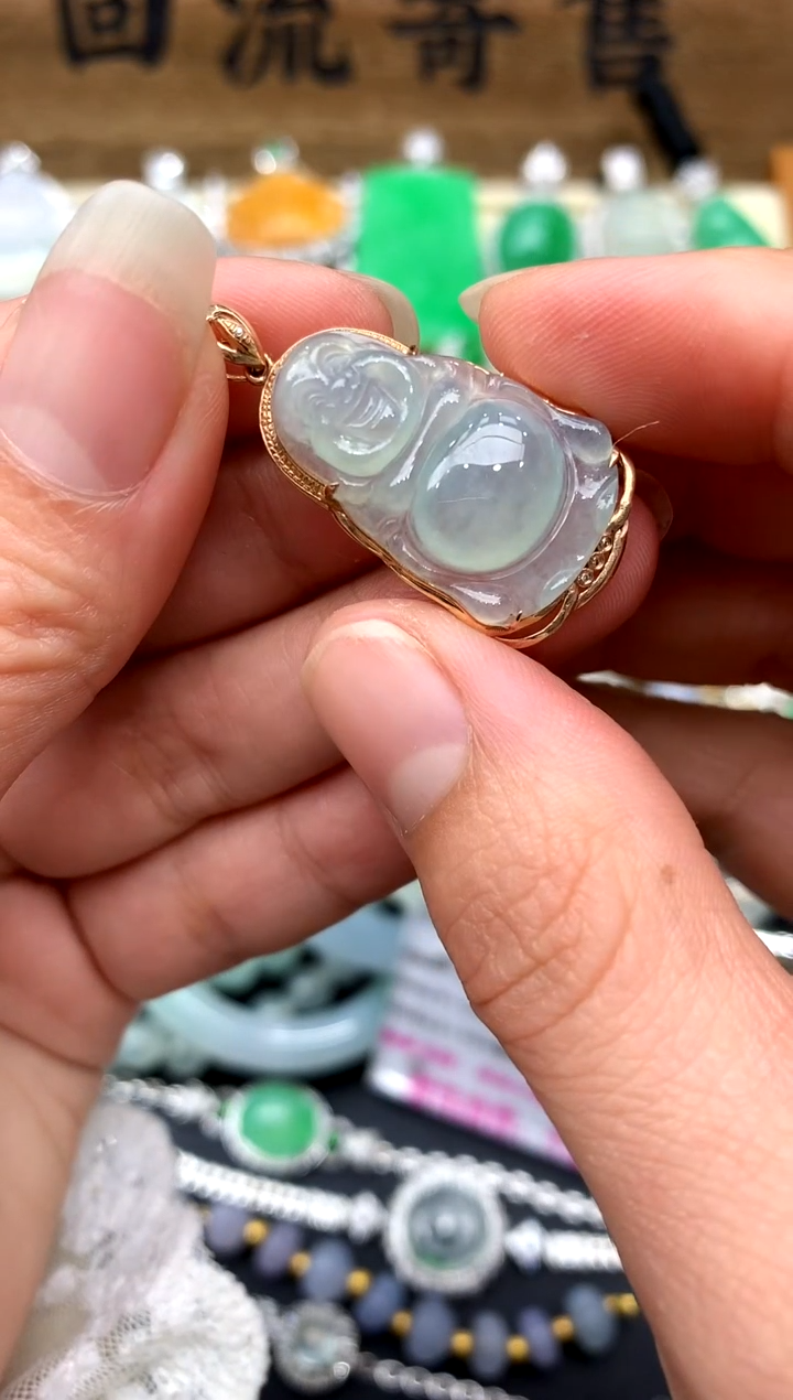 【闪购商品】翡翠颈饰18K金镶嵌231-中国好珍宝