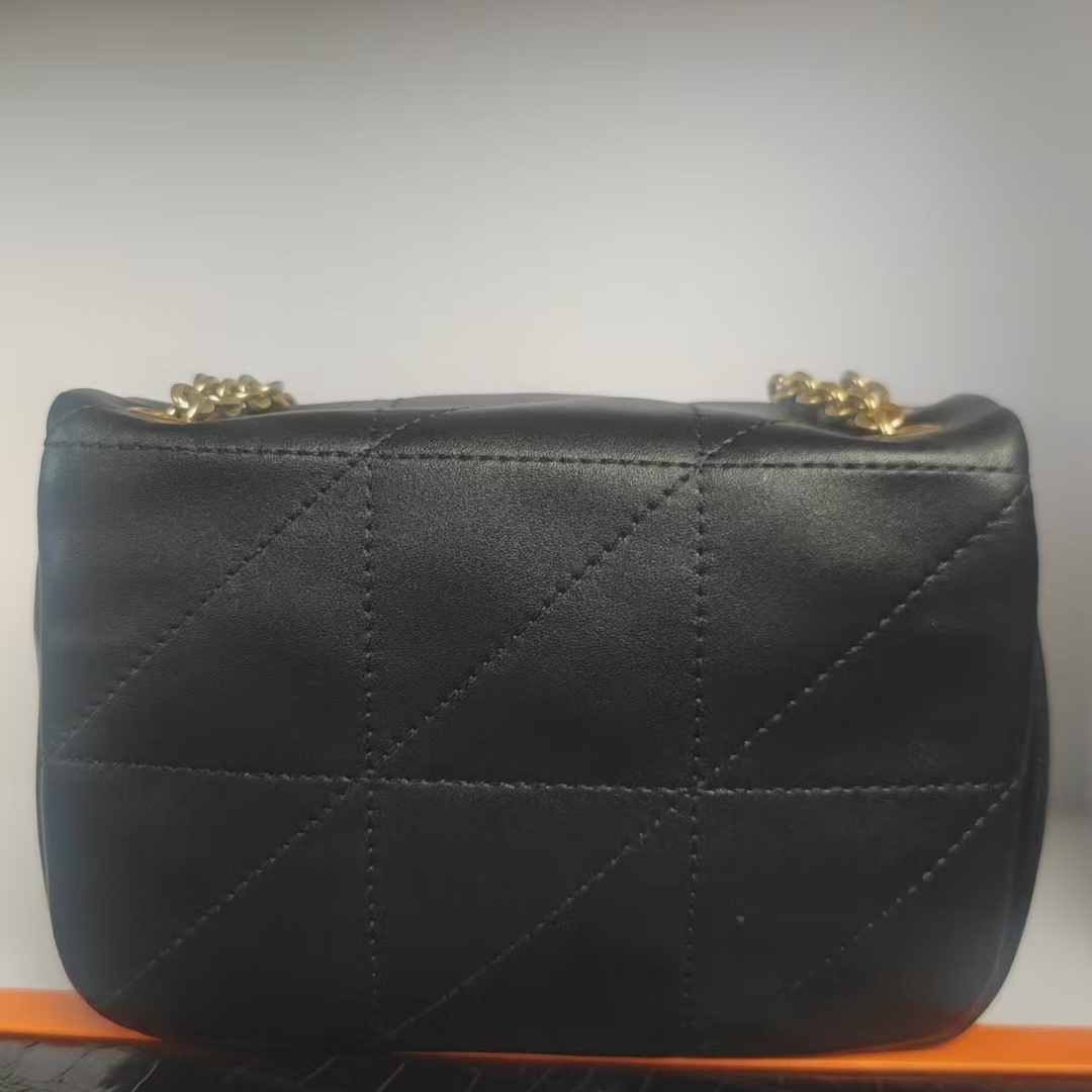 S豆腐包黑H6015黑色2025新款小香风时尚真皮单肩包