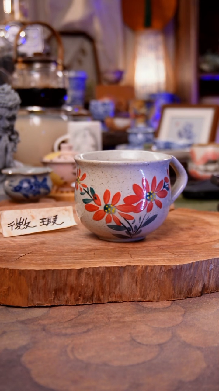 杯子陶向日葵手工手绘手工手绘