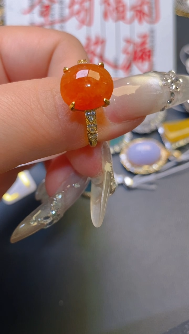 【闪购商品】翡翠耳饰银S925镶嵌天然A货翡翠1