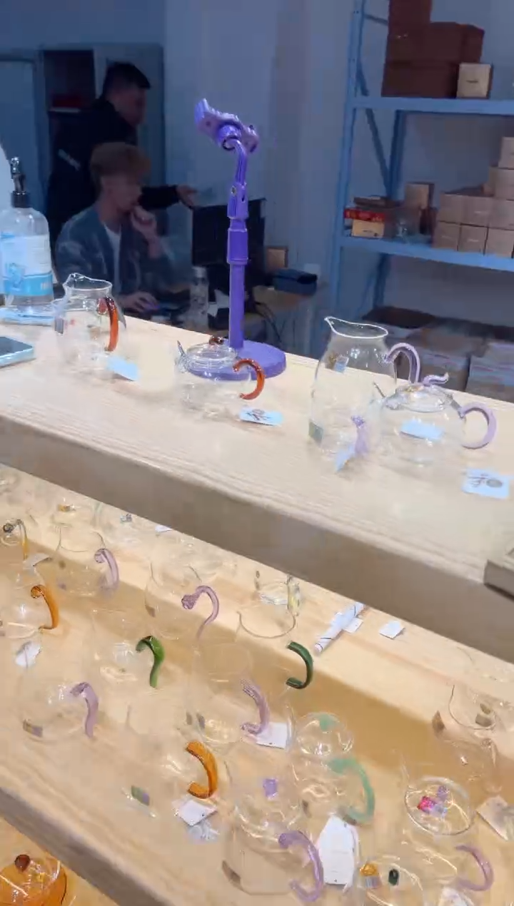 禾器-清悦茶海-浅紫色+丰登壶-浅紫色+清禾杯浅紫2只