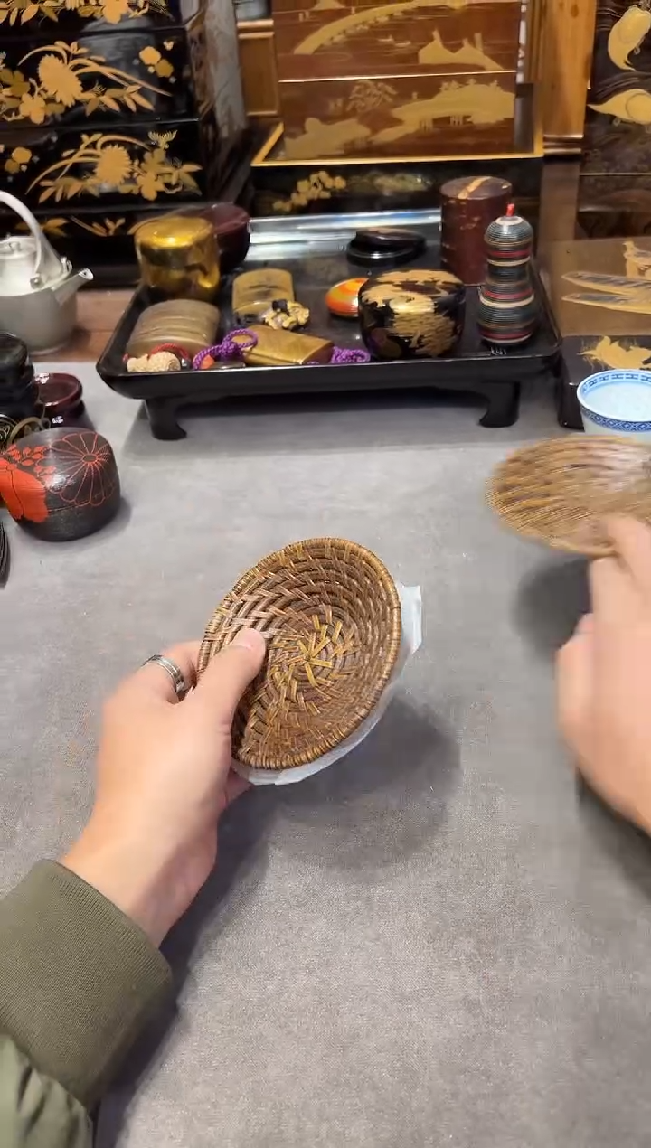 杯垫两片 大漆漆器大漆漆器