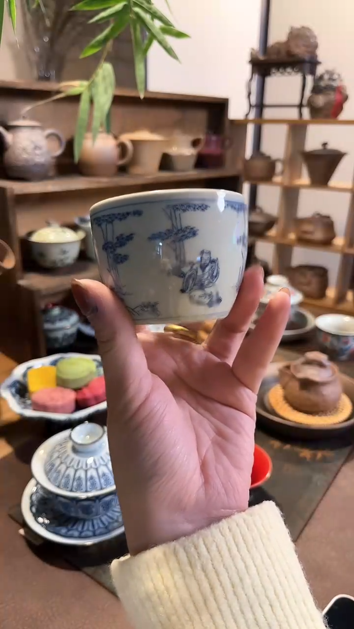 【闪购商品】其他仿古竹林七贤大缸杯