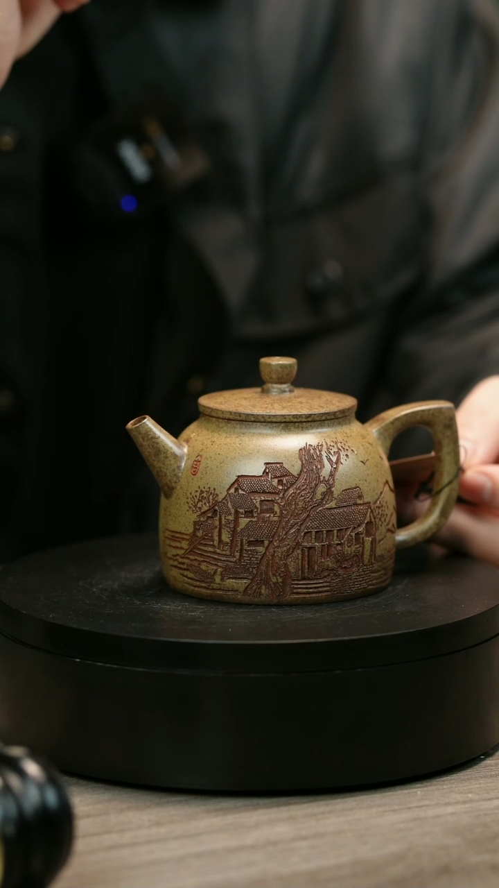 茶壶紫砂林****的H2321李琴段泥江南古树渔罩