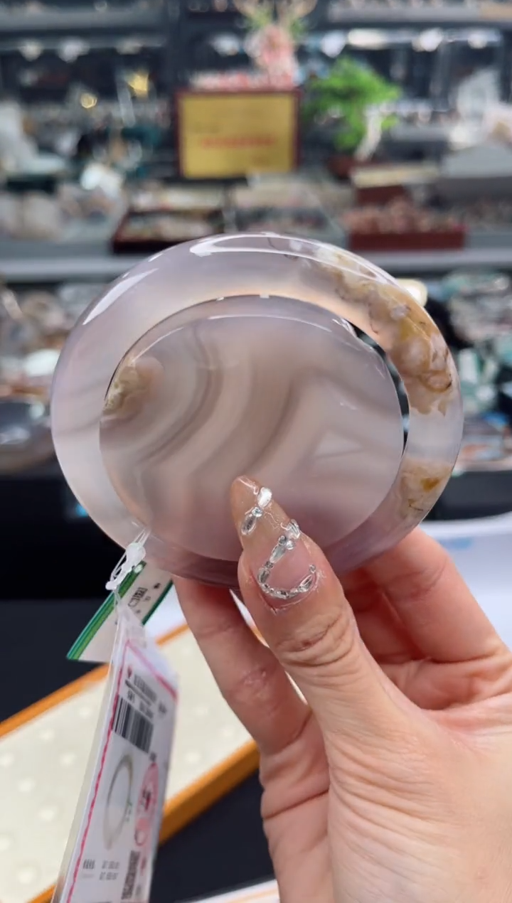 【闪购商品】石英质玉手镯未镶嵌59圈口（赠品镯心）3656275