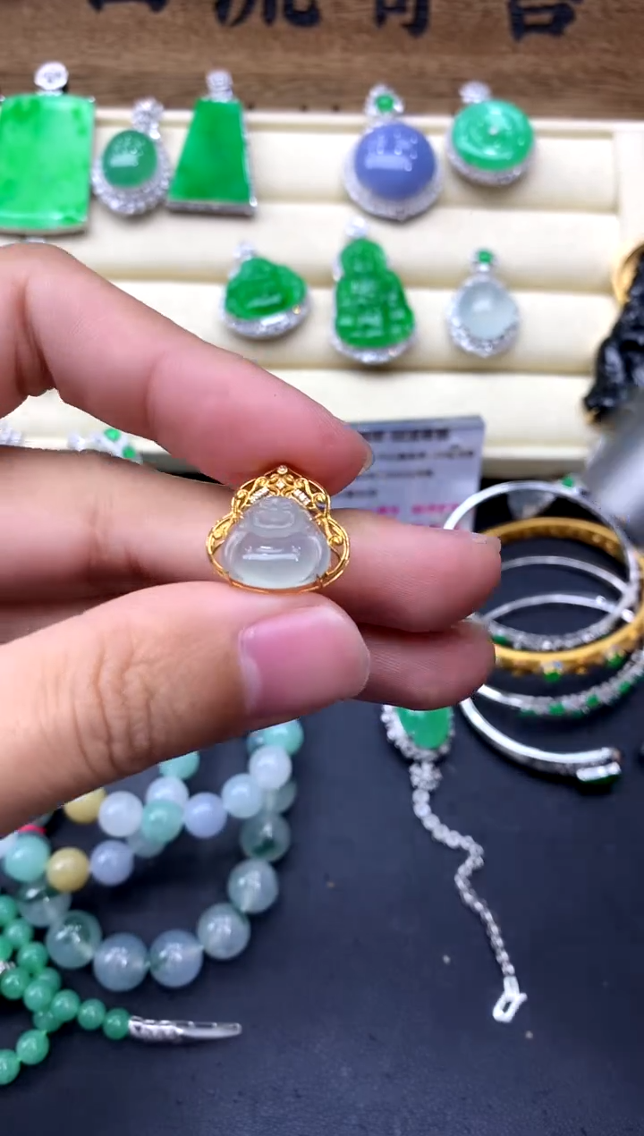 【闪购商品】翡翠颈饰18K金镶嵌207-中国好珍宝