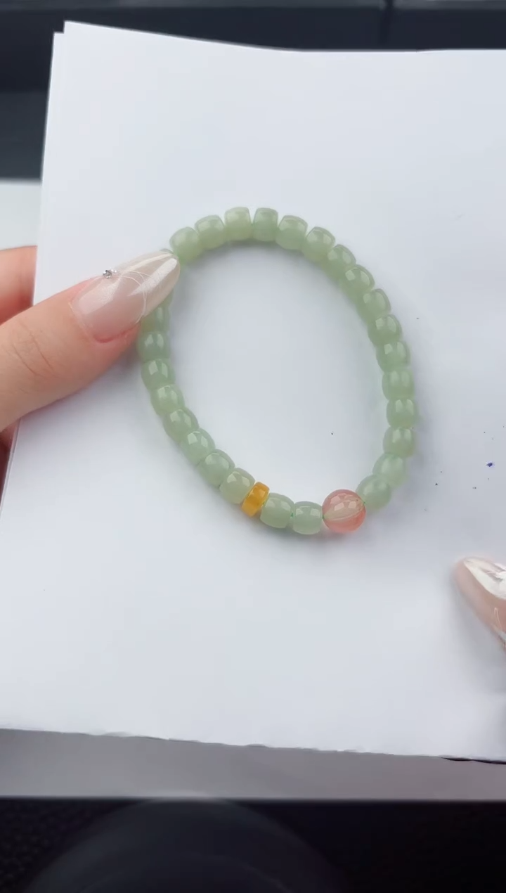 未镶嵌手串和田玉嗨购微色差T