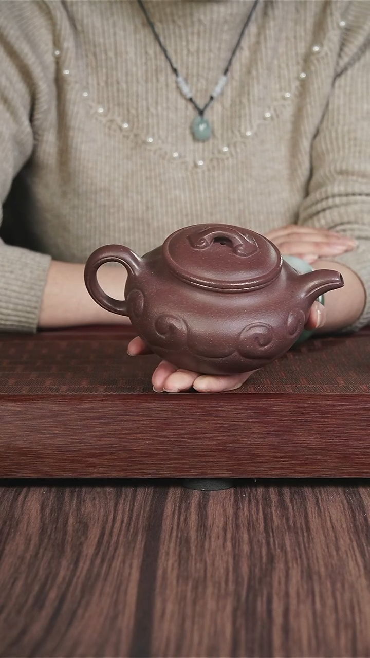 【闪购商品】紫砂茶壶千禧紫泥 如意仿古