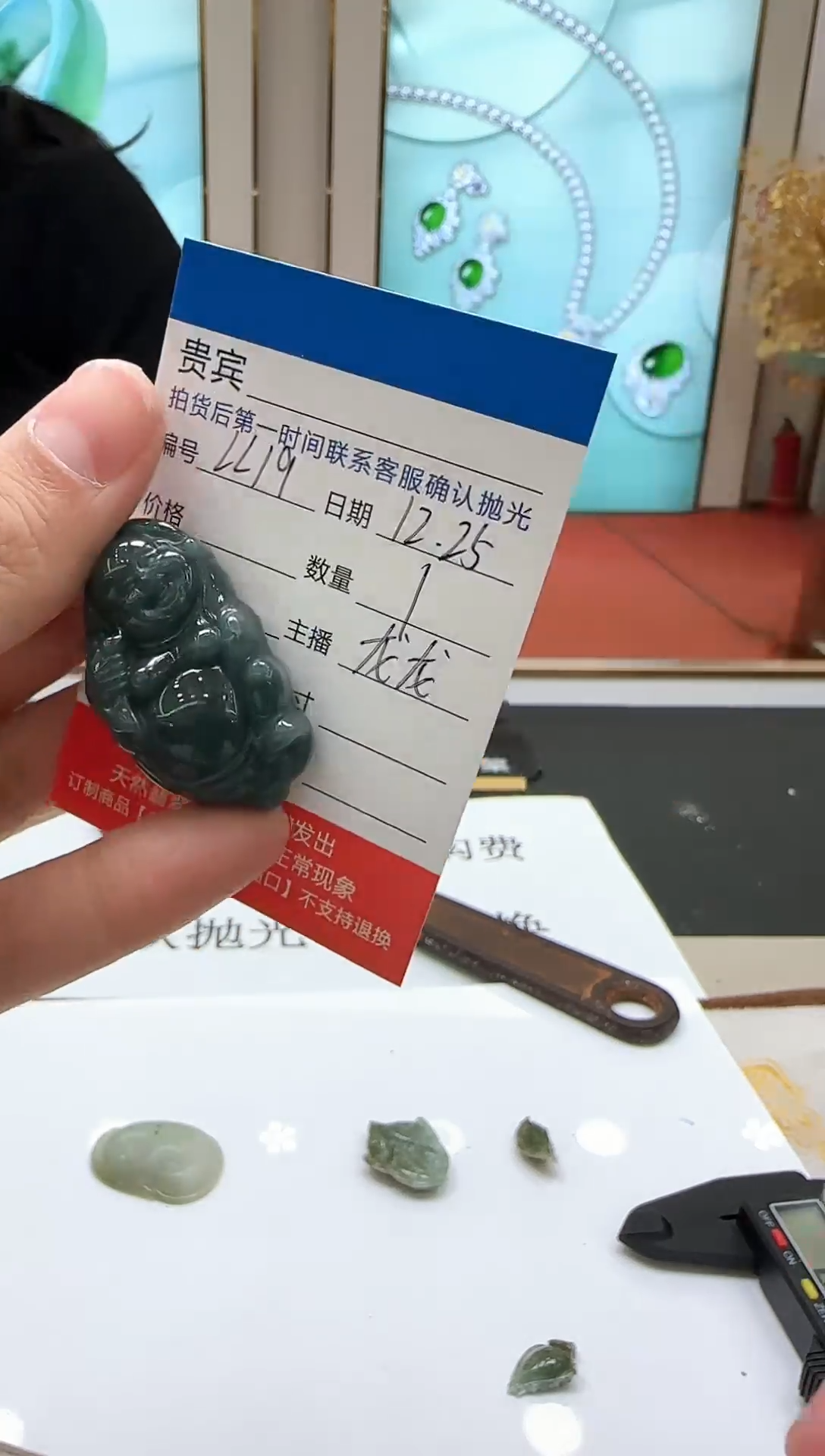 颈饰未镶嵌翡翠LL19翡翠吊坠-多样性发其一