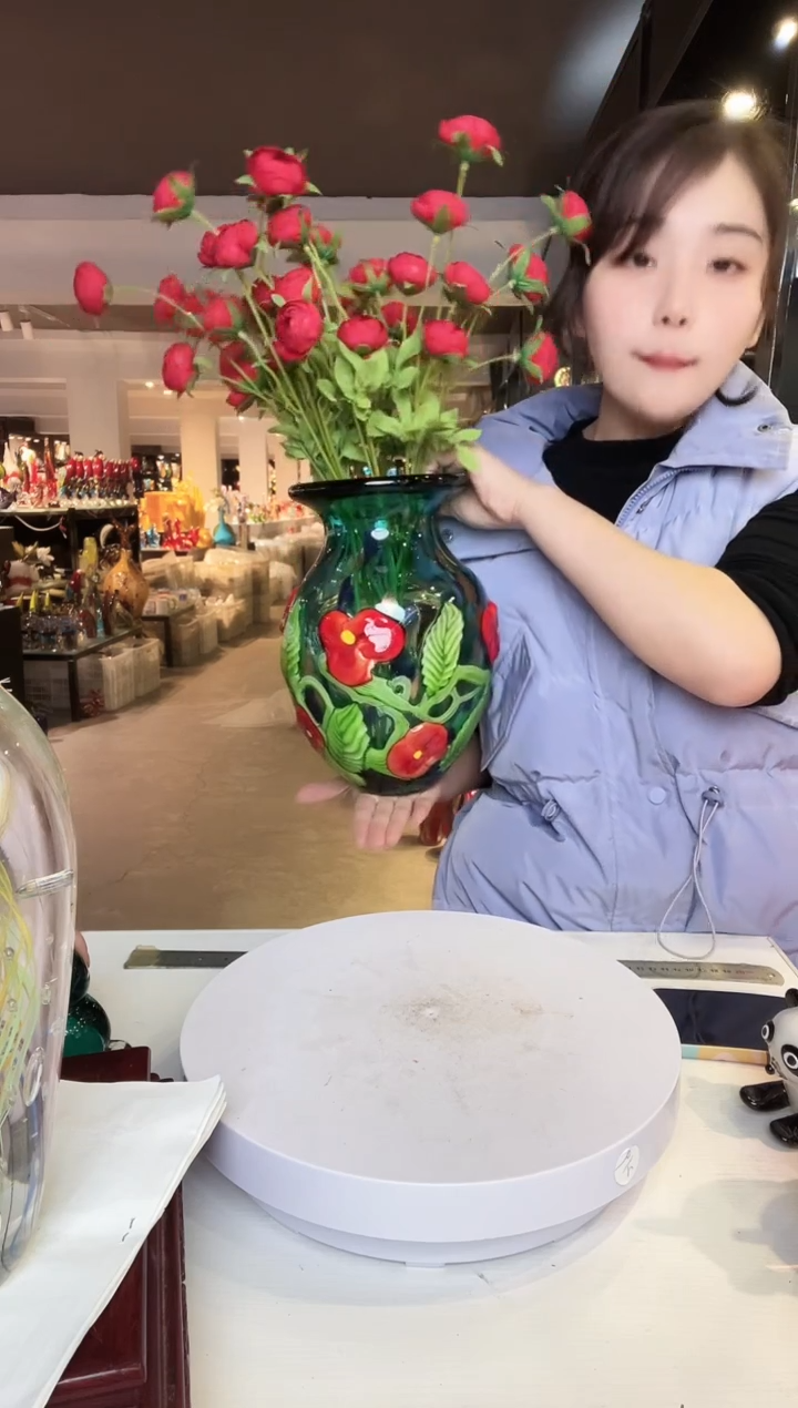 【闪购商品】茶盏琉璃摆件家居摆件