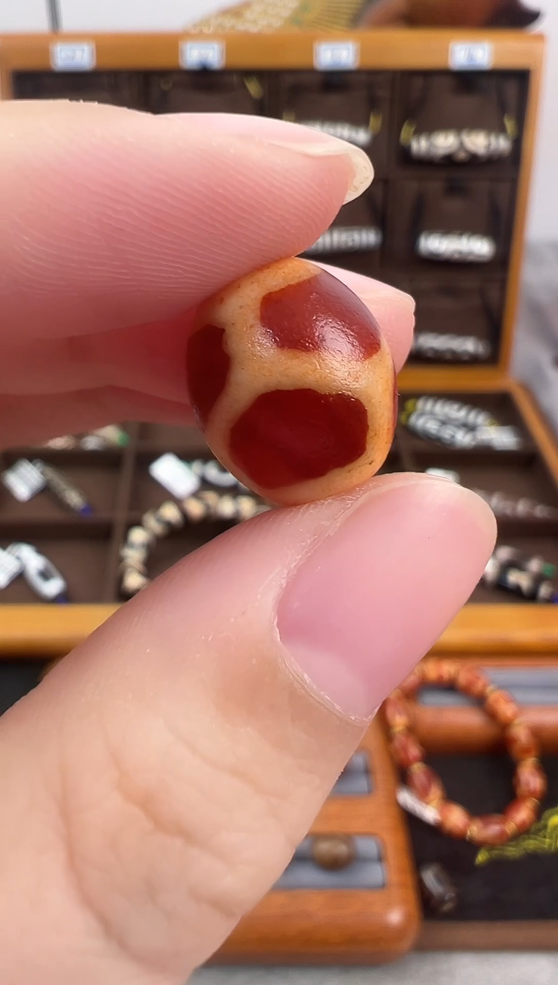 玛瑙/玉髓（覆膜）颈饰未镶嵌117.（微瑕）