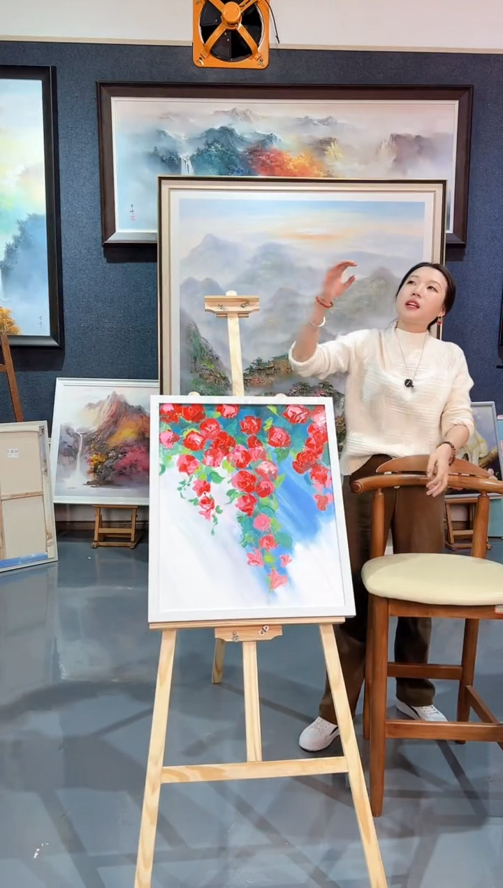 【闪购商品】油画112号 50*60 玫瑰-手绘油画