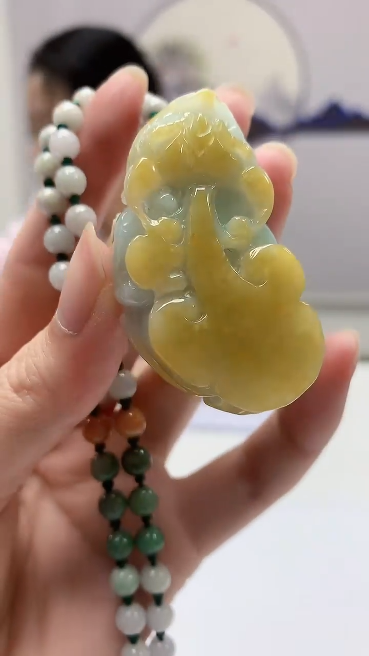 【闪购商品】定制翡翠未镶嵌4902zm-毛货挂件貔貅25