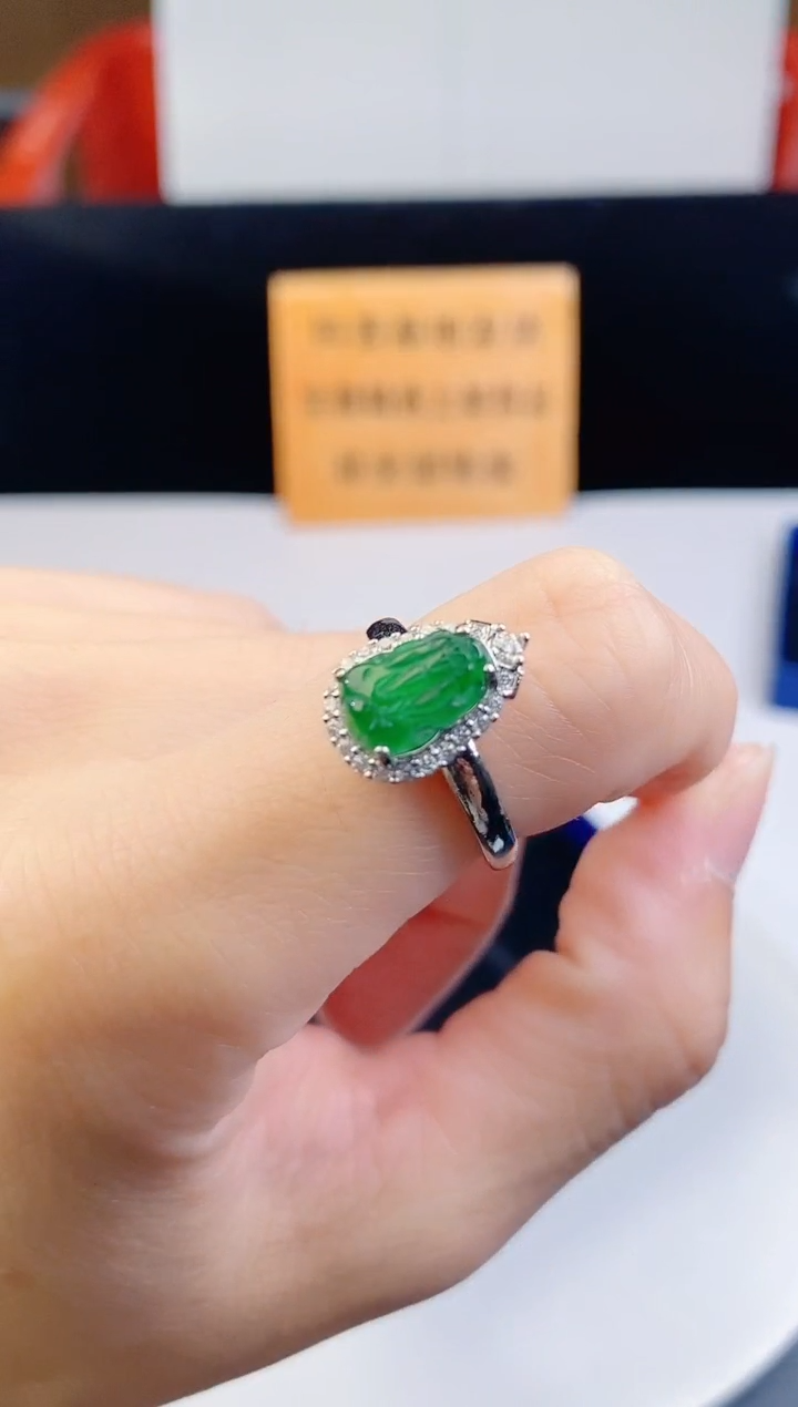 颈饰未镶嵌翡翠 