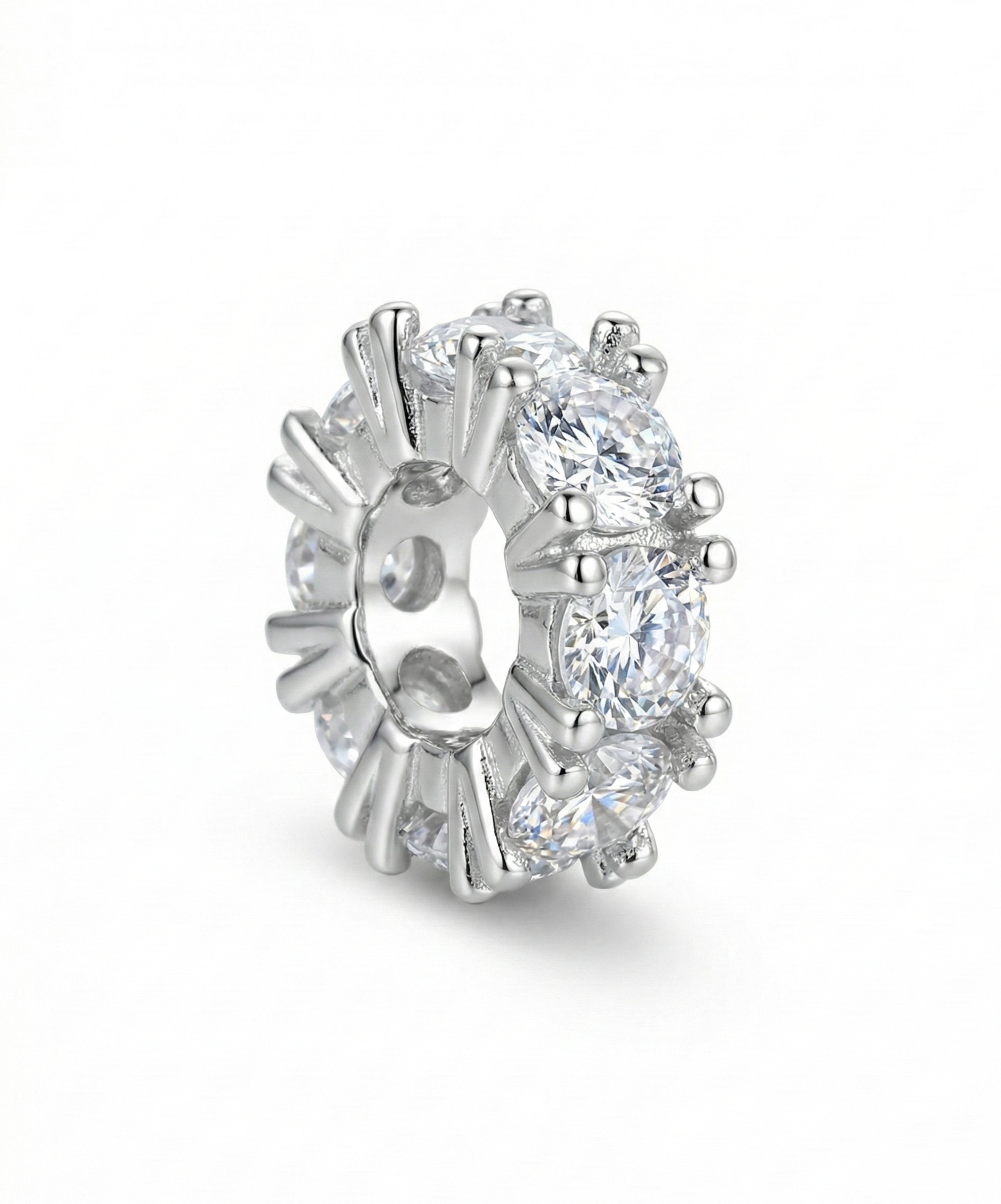 莫桑配件DIY首饰手串材料MS001单层跑环【单个配件】