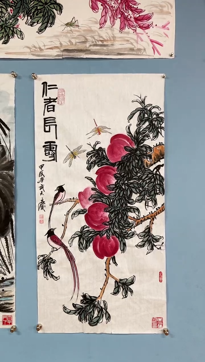 【闪购商品】国画武天庆老师寿桃