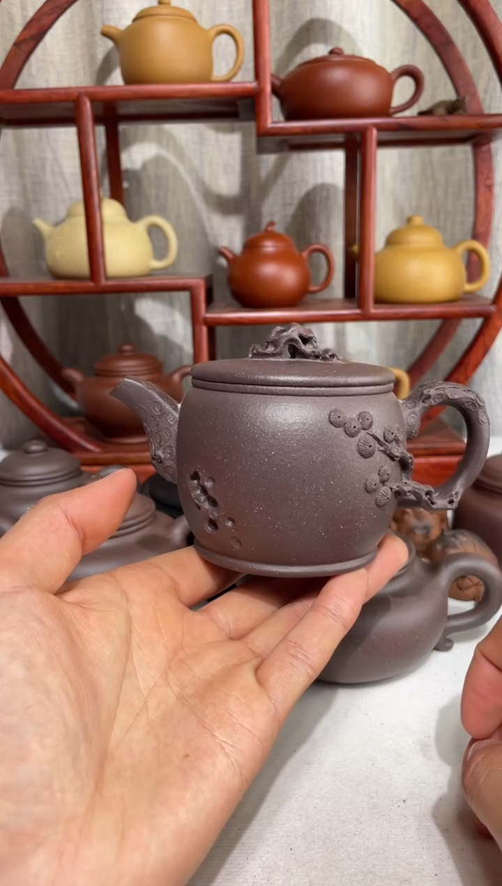 【闪购商品】紫砂茶壶千禧紫泥青松汉瓦