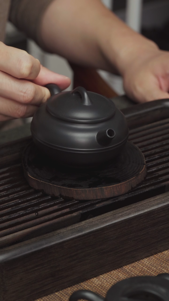 【闪购商品】紫砂茶壶老紫泥还原烧-线圆-150CC