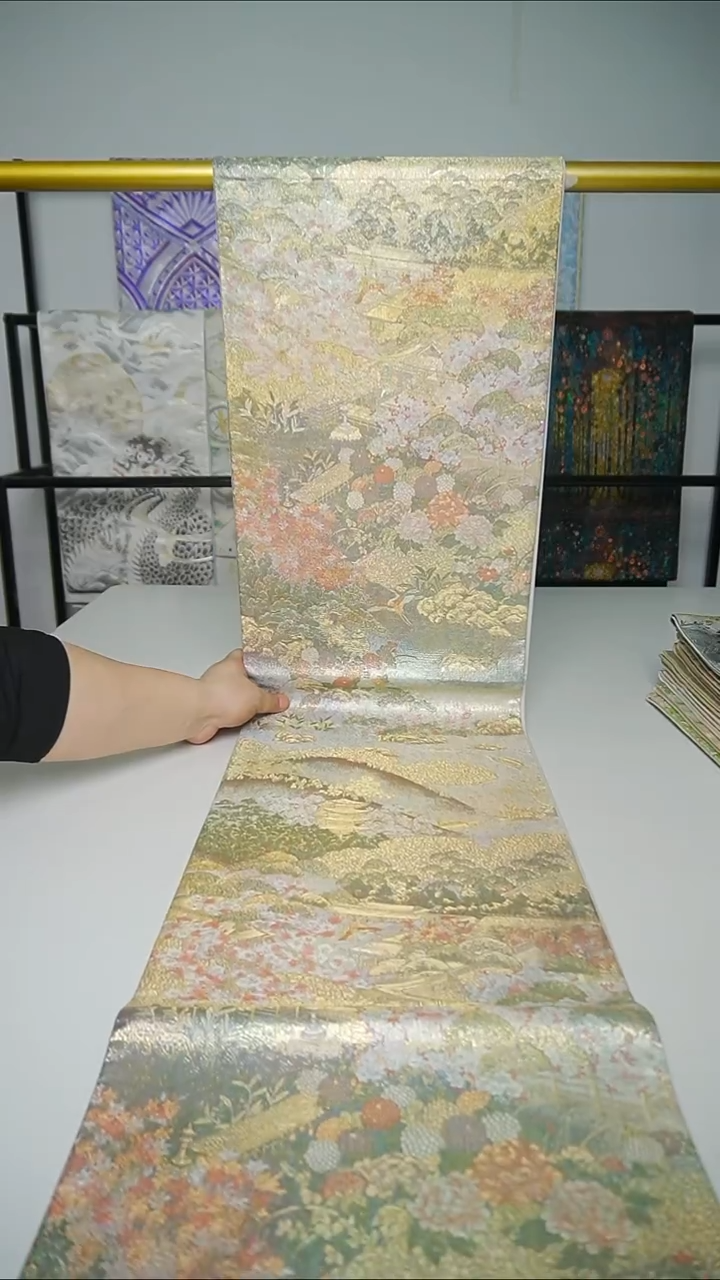 织绣织锦6风景花卉本金箔