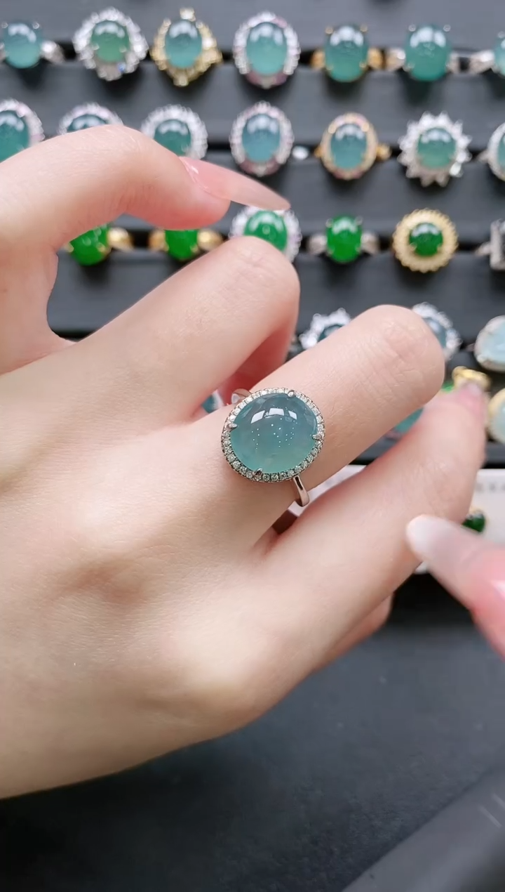 【闪购商品】翡翠戒指银S925镶嵌11111111