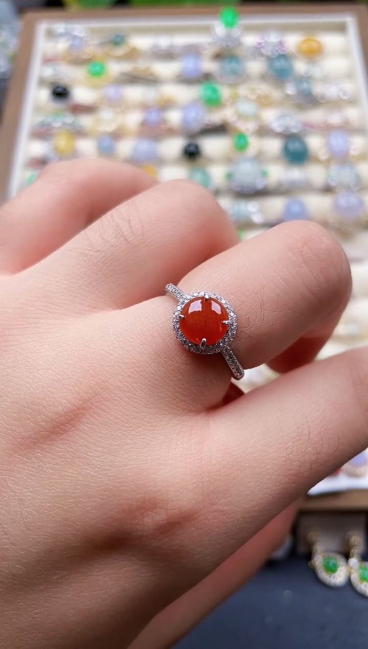 未镶嵌戒指翡翠223