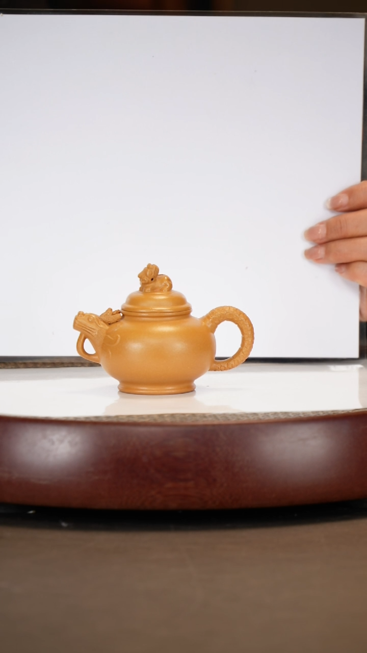 【闪购商品】紫砂茶壶【薛锋】金黄段龙吟