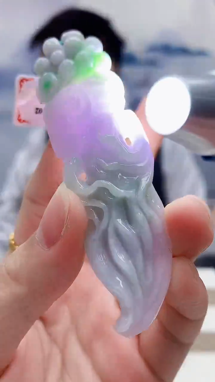 未镶嵌定制翡翠5167lr-毛货挂件72