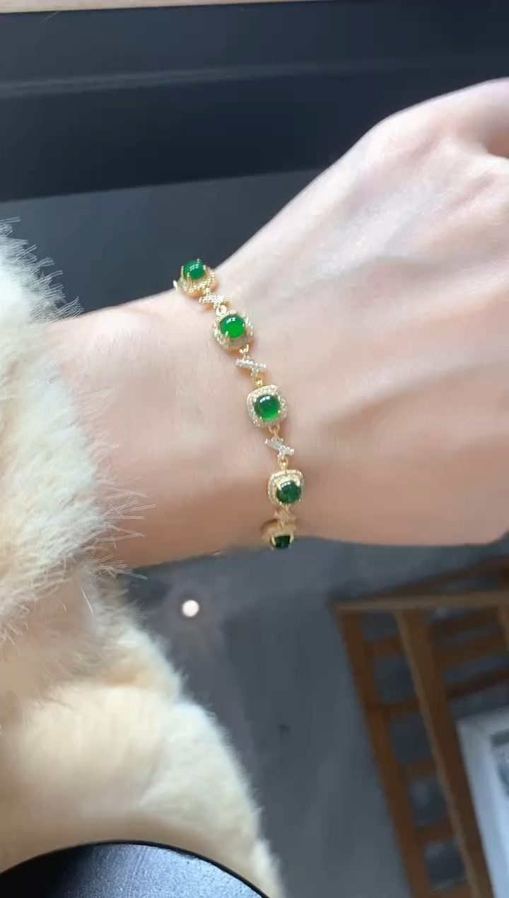 银S925镶嵌戒指翡翠51151