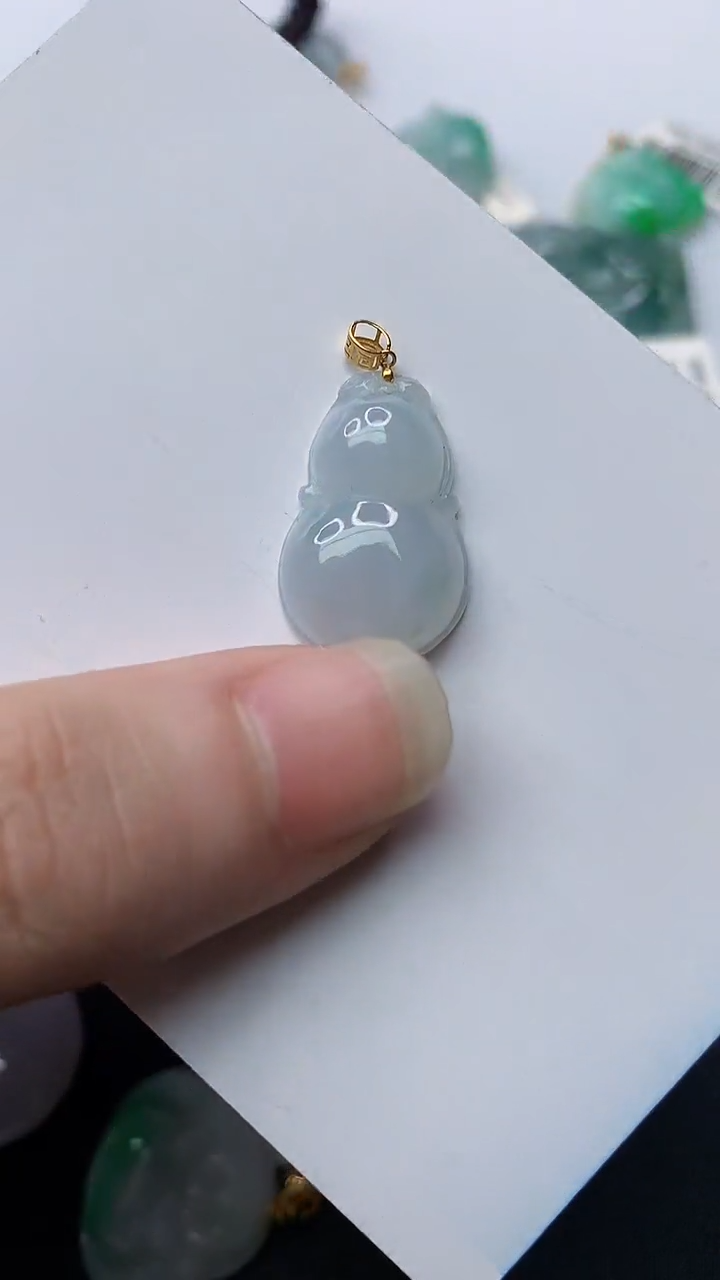 【闪购商品】翡翠颈饰18K金镶嵌7.........