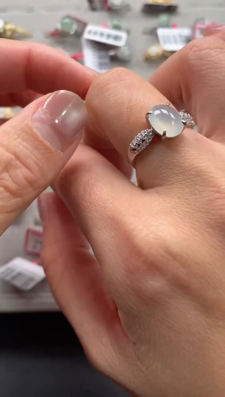 【闪购商品】翡翠戒指银S925镶嵌11111--1