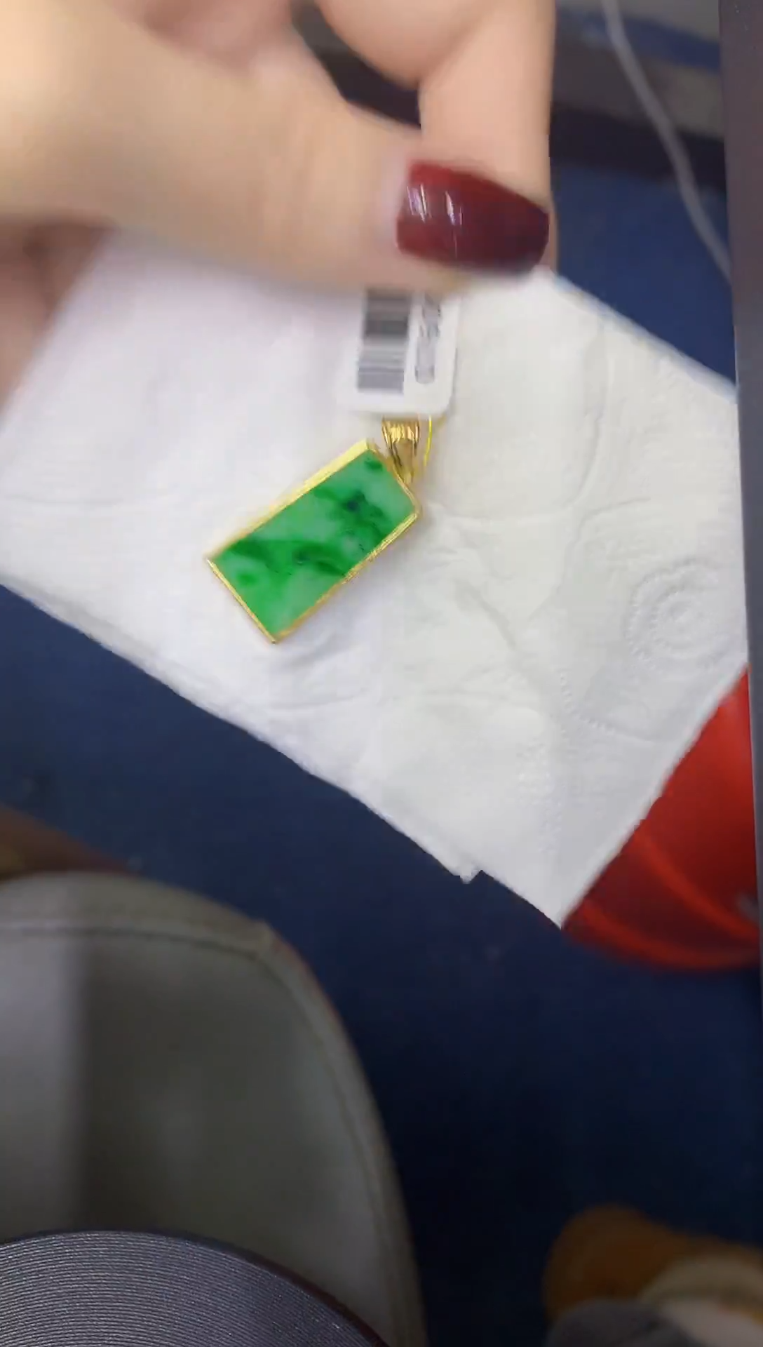 颈饰银S925镶嵌翡翠缅甸天然翡翠A货