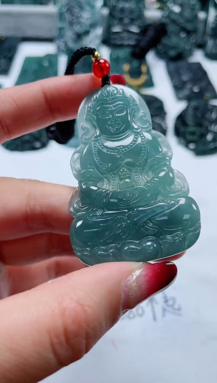 【闪购商品】翡翠颈饰未镶嵌多样性发货一件发货-度母观音