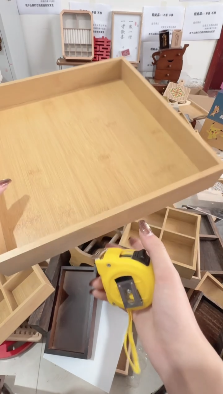 30*30原木色正方形托盘微瑕拍下不退不换无售后