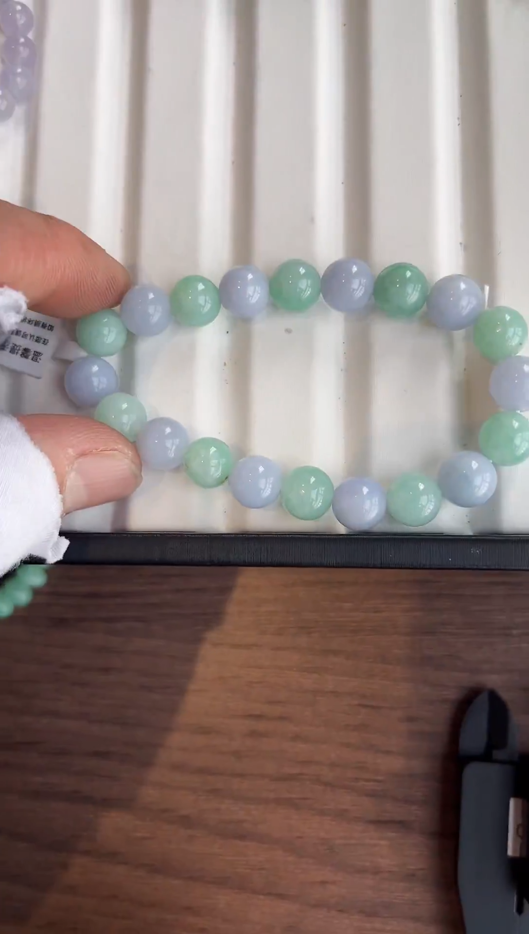 散珠翡翠翡翠手串卡9+
