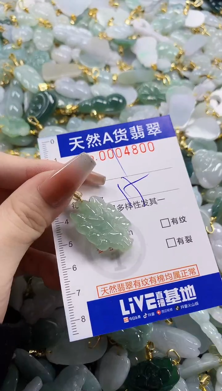 颈饰未镶嵌翡翠天然A货翡翠