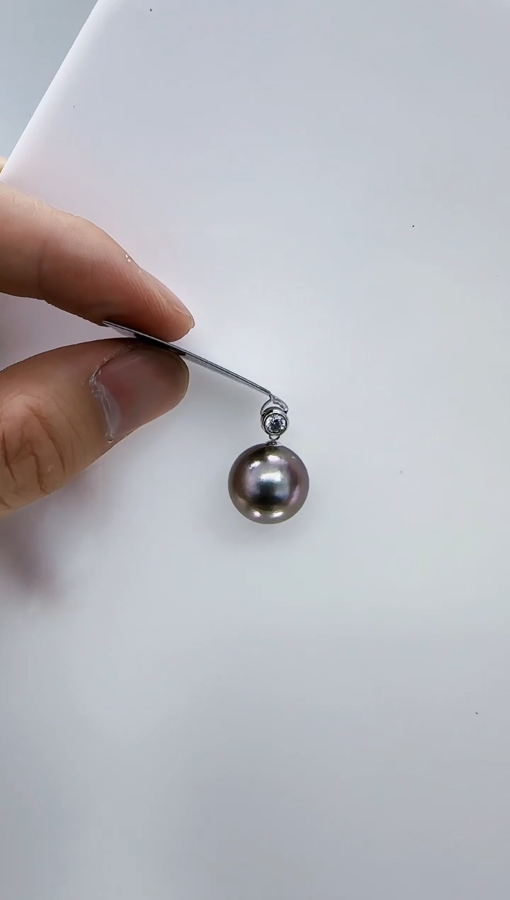 18K金镶嵌海水珍珠DA 大溪地14 z110