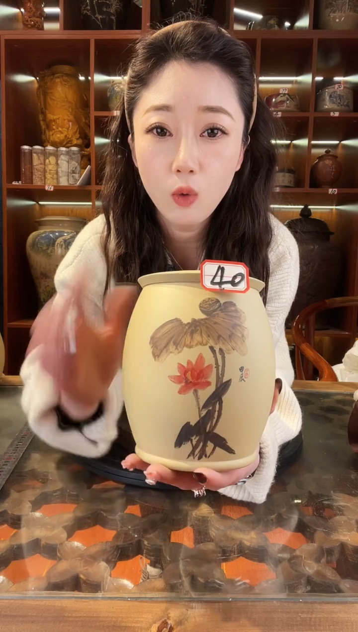 【闪购商品】缸云南建水紫陶白泥小茶罐@40