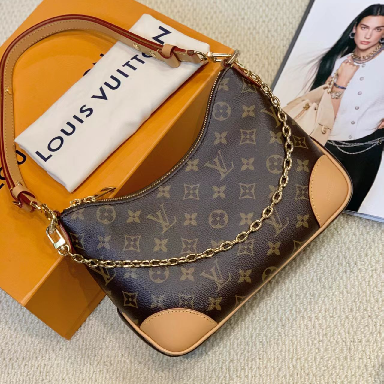 99新 LouisVuitton/路易威登 壹臻/老花原色牛角 10522748