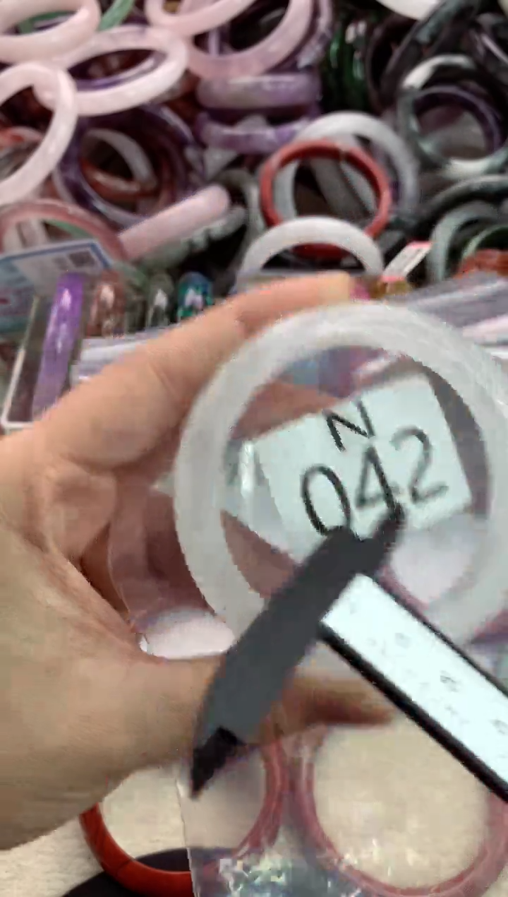 水晶手镯未镶嵌N042-58