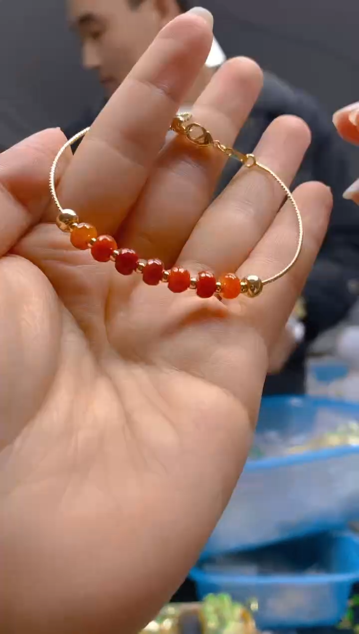 【闪购商品】翡翠耳饰合金0533翡翠手链