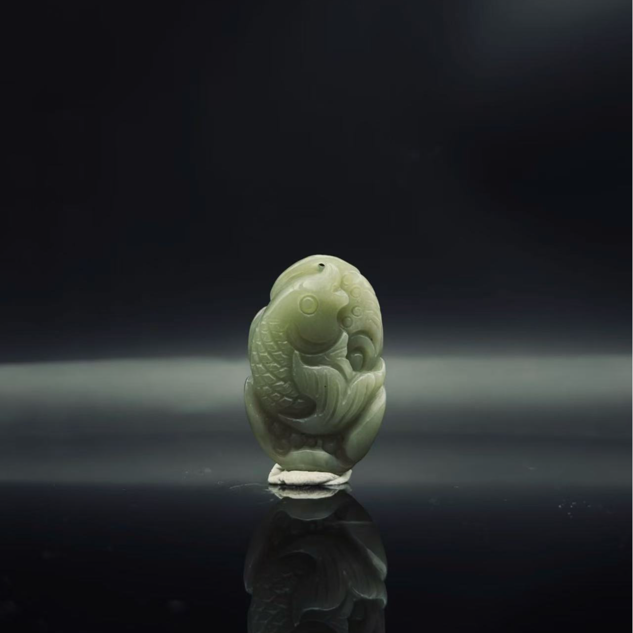 和田玉连年有余吊坠0446