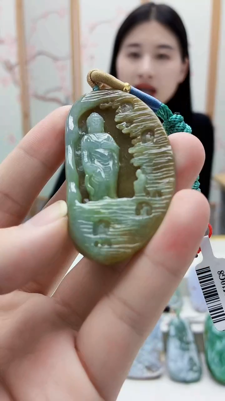 未镶嵌定制翡翠4812bb-毛货挂件42