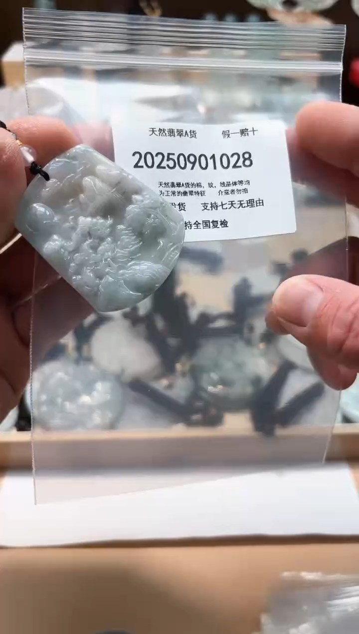 颈饰未镶嵌翡翠天然A货翡翠20250908
