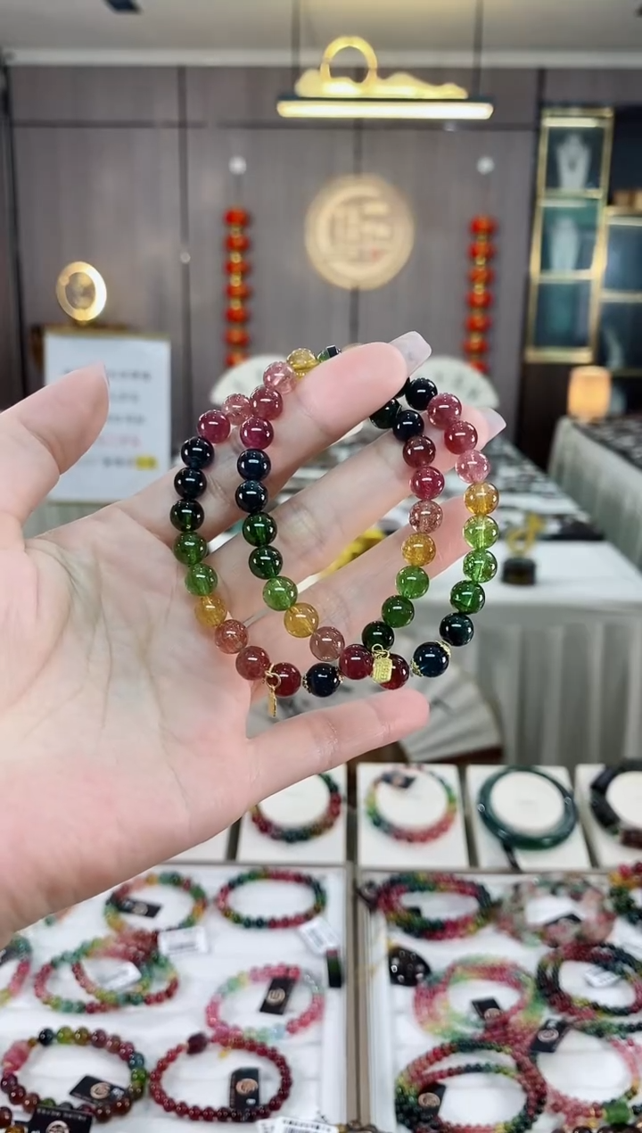 【闪购商品】单圈手串7mm+未镶嵌碧玺（多样性发一条）hon