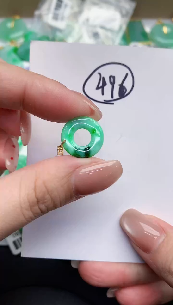 【闪购商品】翡翠颈饰18K金镶嵌00000000000