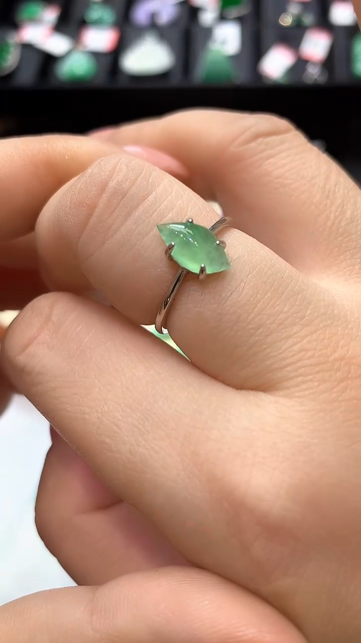 【闪购商品】翡翠戒指未镶嵌天然A货翡翠
